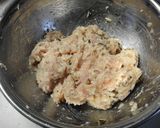 むね肉で★チーズ入りやわらか鶏だんご♪作り方3写真