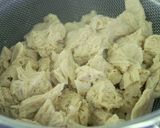 大豆たんぱく中粒のナッツバジルソース和え作り方2写真