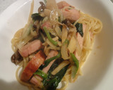 ハムとほうれん草の和風パスタ作り方5写真