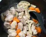 ストウブで筑前煮　-あごだしつゆ-作り方1写真