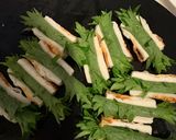 大葉巻きちくわの磯辺揚げ作り方4写真