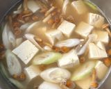 豆腐となめこ長ネギの味噌汁作り方5写真