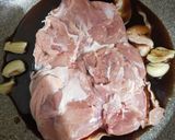 鶏もも肉のニンニク醤油照り焼き煮作り方2写真