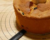 余り物消費・黒豆ときな粉のシフォンケーキ作り方17写真