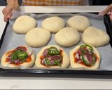 HBで生地作り ピザ＆卵＆ウインナーパン作り方13写真