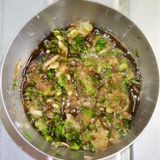 大根おろしとねぎまみれ！鶏もも肉のソテー作り方6写真