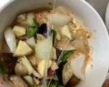 クリーミーピリ辛炒飯味豆腐入ナムル風炒煮作り方16写真
