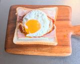 ベーコンエッグチーズトースト作り方4写真