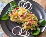 早ゆでプチマカと角切り野菜のマセドアンサラダ♪作り方4写真
