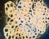 レンコンのチーズガレット風。簡単、フライパンで。作り方1写真