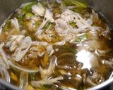 簡単！肉うどん　肉野菜つけ麺作り方4写真
