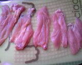 鶏肉梅しそくるくる焼き作り方1写真