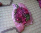 鶏肉梅しそくるくる焼き作り方2写真
