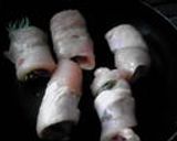 鶏肉梅しそくるくる焼き作り方3写真