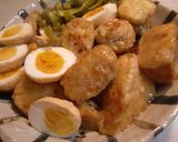 肉だね入り厚揚げのしょうゆ煮♪作り方7写真