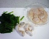 ほたてとほうれん草のミルク煮作り方2写真