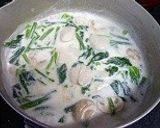 ほたてとほうれん草のミルク煮作り方4写真