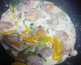 チキンとベーコンのクリーム煮作り方5写真