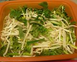 帆立とイカのチリあん・野菜のっけ作り方1写真