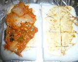 子供と半分　キムマヨチーズはんぺん♪作り方2写真