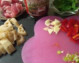 タイ風★豚と蓮根のパッタイソース香菜炒め作り方1写真