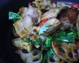 タイ風★豚と蓮根のパッタイソース香菜炒め作り方3写真