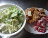 キャベツと厚揚げのカレー味チャンプルー作り方1写真