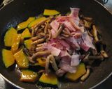 かぼちゃ・ベーコンのおしょうゆバター作り方8写真