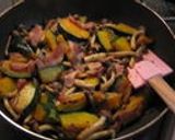 かぼちゃ・ベーコンのおしょうゆバター作り方9写真