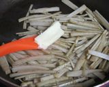 きんぴらごぼう　　味噌バター作り方3写真