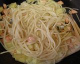 鮭とじゃが芋のクリームパスタ作り方7写真