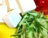 ♡新食感♪豆腐のレタスサラダ♡作り方2写真