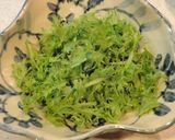 わさび菜サラダ～山芋明太子ドレッシング♪作り方1写真
