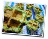 ほうれん草全粒粉ワッフル作り方7写真