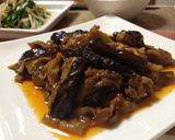 簡単！お手軽♪家の味噌と豚コマで麻婆茄子作り方5写真