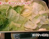 ぱぱっと簡単★とり野菜みそ鍋♪　もつ＆餅作り方1写真