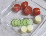 ミニとまと＆チーズのきのこ作り方1写真