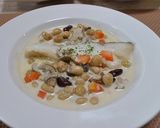 鰆ときのことサラダ豆のクリーム煮作り方7写真