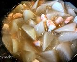 大根のえびあんかけ煮作り方3写真