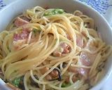 納豆とチーズの和パスタ作り方6写真