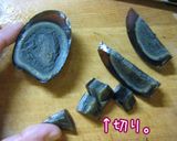 ストック物で【ピータンとレタスの粥】曲者作り方4写真