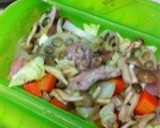 ルクエ挑戦！チキンと野菜の照焼チーズ蒸し作り方4写真