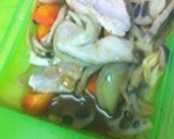 ルクエ挑戦！チキンと野菜の照焼チーズ蒸し作り方5写真