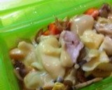 ルクエ挑戦！チキンと野菜の照焼チーズ蒸し作り方7写真