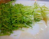 水菜の豆乳味噌汁作り方1写真