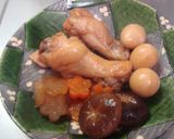 とろとろ鶏手羽と野菜の照り煮作り方4写真