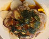 長芋豚バラのレンチン蒸し海苔みょうがのせ作り方5写真
