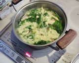 水菜とベーコンのコク深スープ作り方3写真