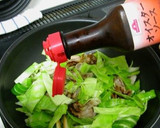 肉野菜炒めの下味にゆず茶活用作り方12写真