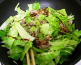 肉野菜炒めの下味にゆず茶活用作り方13写真